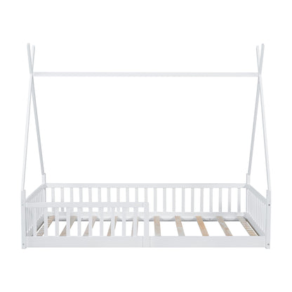 House Shaped Design Bed With Fence