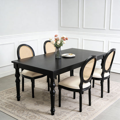 French Country Dining Chairs With Round Back (Set of 2)