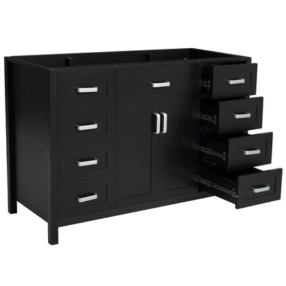 Bathroom Vanity Cabinet Only With 2 Soft Close Doors And 8 Drawers