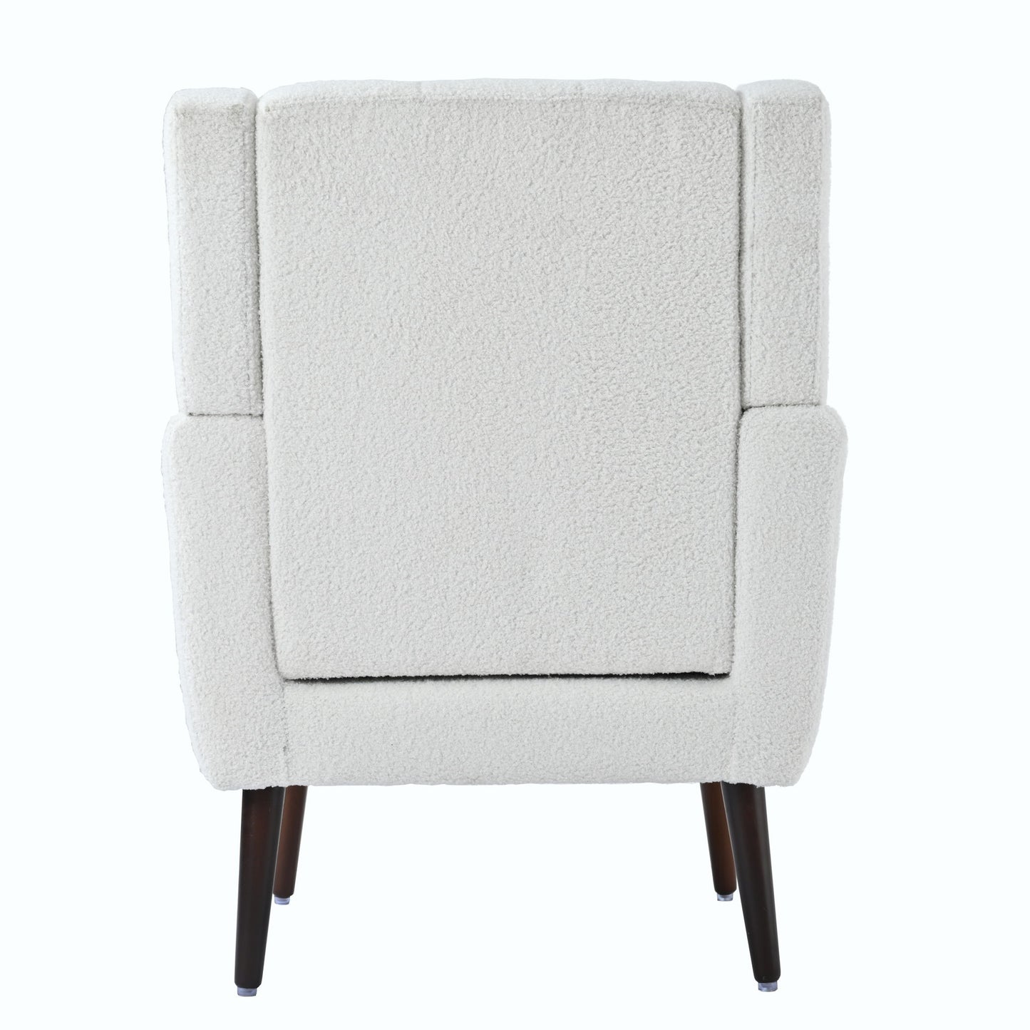 Modern Accent Chair, Arm Chairs For Living Room, Upholstered Mordern Armchair, Comfy Soft Padded Lounge Chair In Small Space, Bedroom, With Pillow, Solid Wood Leg