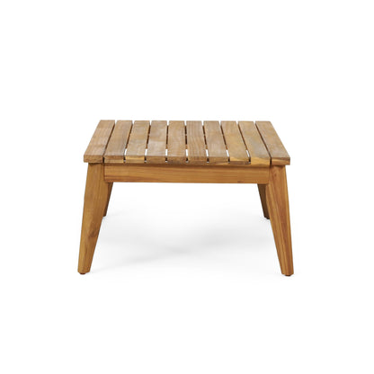 Hueber - Outdoor And Rope 4 Seater Chat Set With Cushions - Teak