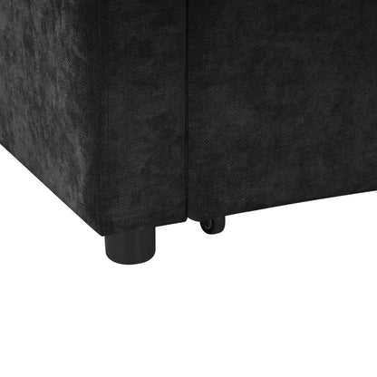 Modern L Shaped Sectional Sofa Bed With Hidden Storage Upholstery