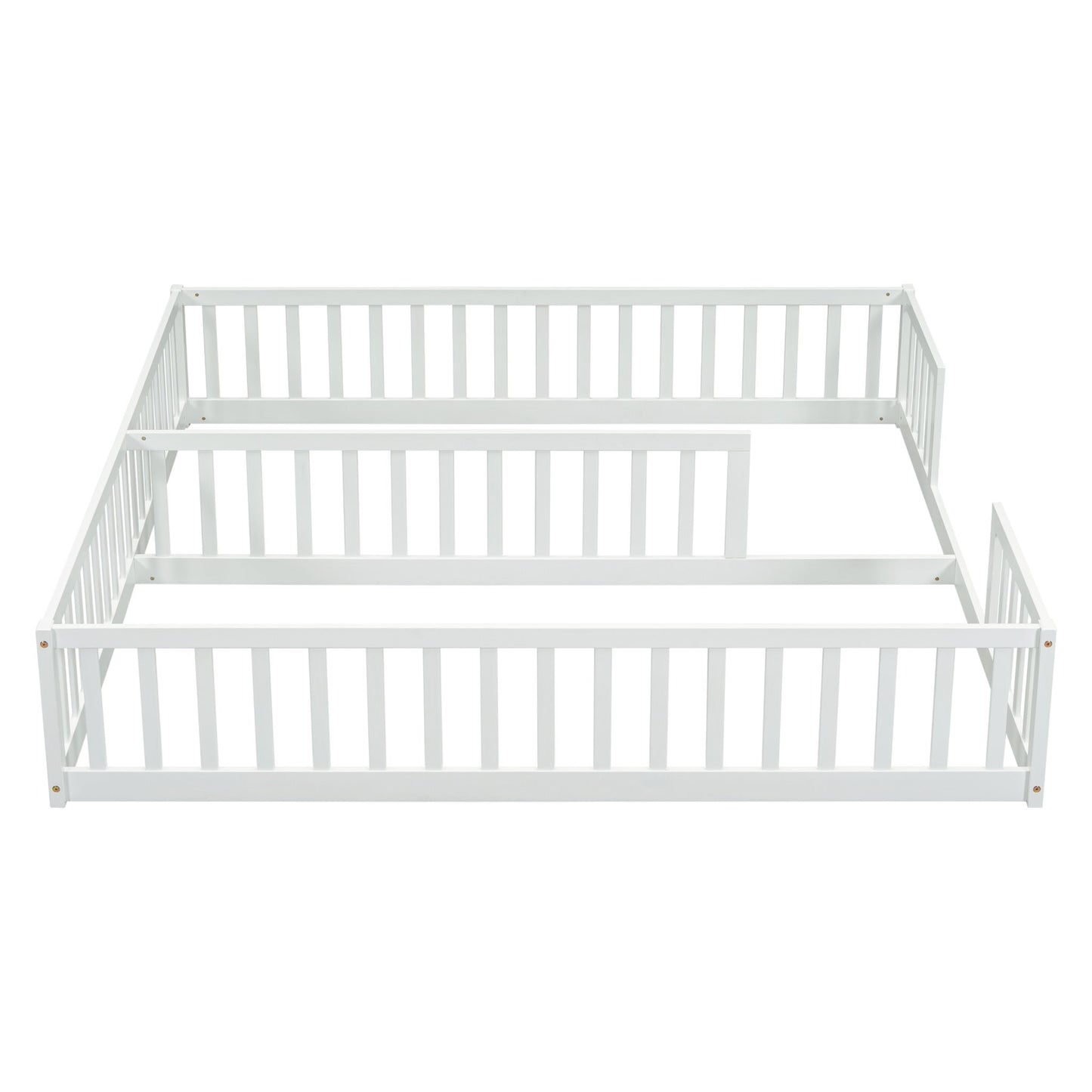 Double Floor Bed With Fence, Guardrails, Without Door
