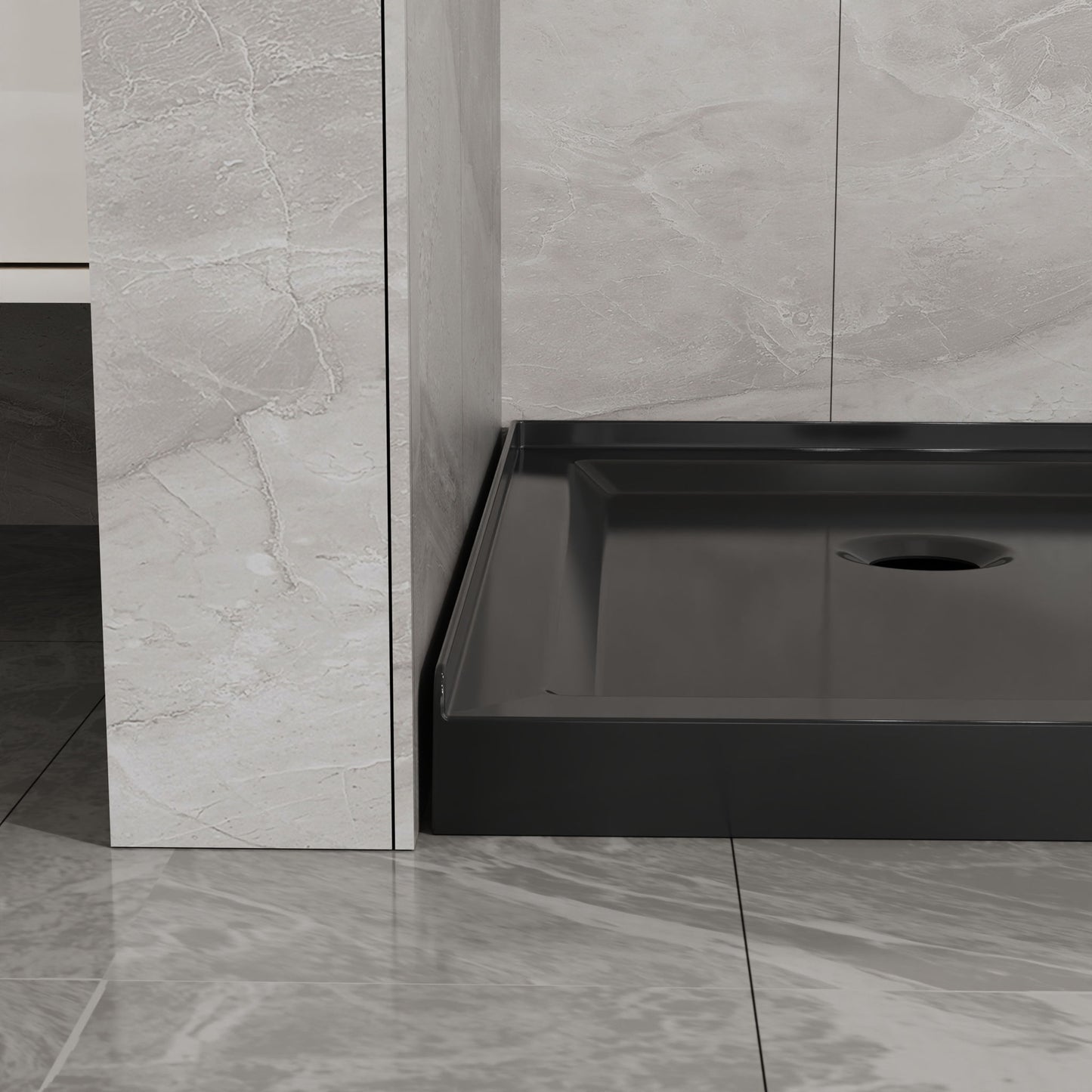 Goodyo - Neo-Angle Shower Base - Black