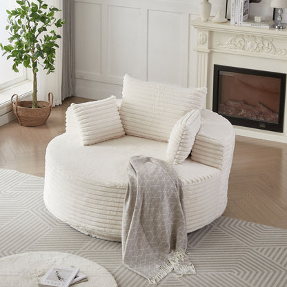 Swivel Chair With 360° Rotation For Living Room