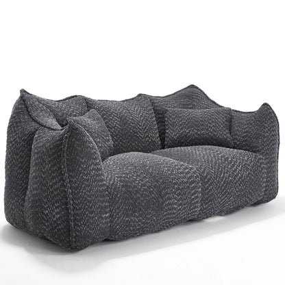 Comfortable Dual Beanbag Chair With High Resilience Foam Core For 2 People