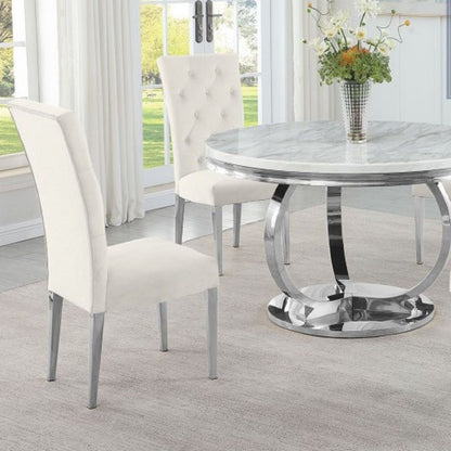 Modern Upholstered Tufted Dining Chair (Set of 2)