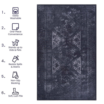 Maval - Trendy Washable Area Rug