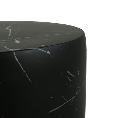 Cylindrical Design, Outdoor Lightweight Concrete Side Table