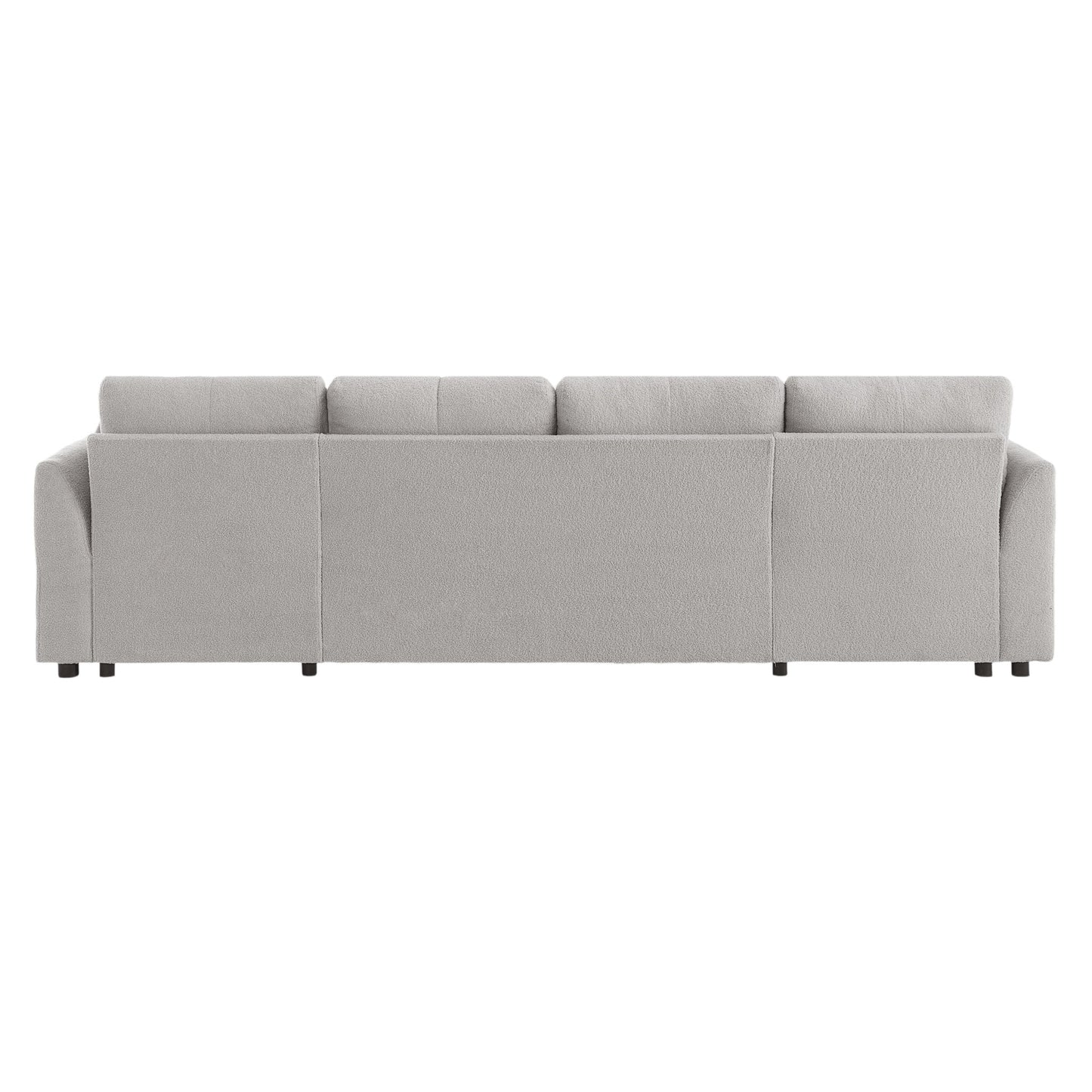 U-Shaped Sectional Sofa Bed With Storage And USB Ports