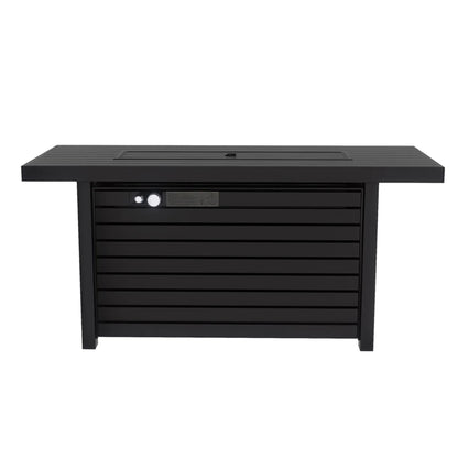 Outdoor Fire Pit Table & Lid - Black