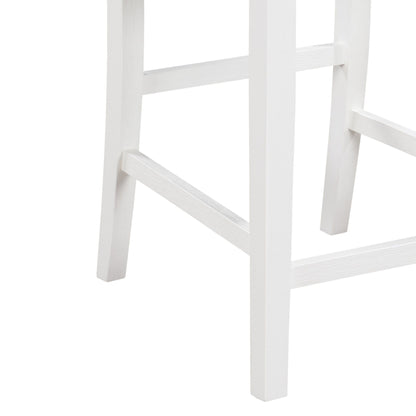 Graham - 3 Piece Small Space Counter Height Dining Table With Shelves And 2 Chairs (Set of 3)