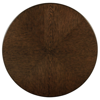 Claire - Round Pedestal Dining Table - Brown