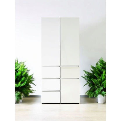 Elise - Slim Modular Closet Cabinet With Drawers - White