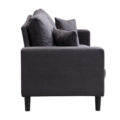 Modern Upholstered 2 Piece Sofa Set With 3 Seater And 2 Seater