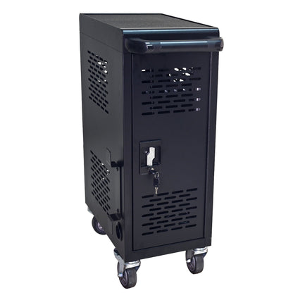 16 Bay Mobile School Charging Cart Station For book, Tablet And Laptop Computer With Power Strip Included