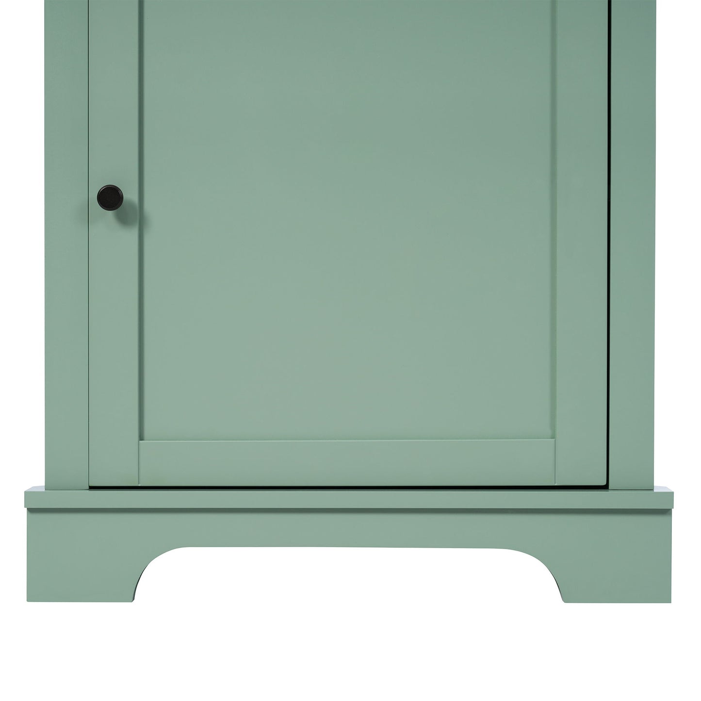 Tall Storage Cabinet With 3 Drawers And Adjustable Shelves For Bathroom