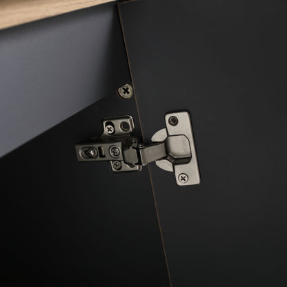 Modern Freestanding Bathroom Vanity With Resin Sink & Soft Close Cabinet Doors