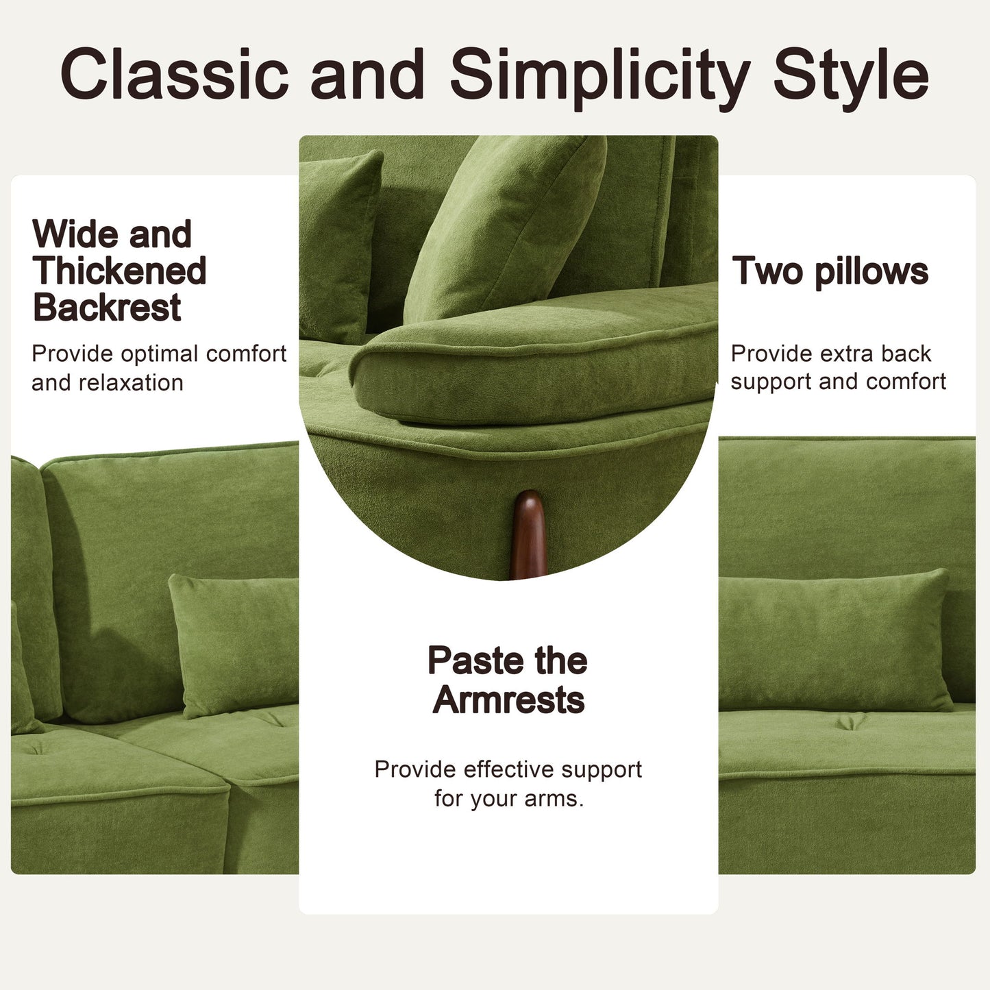 Comfortable Deep Seated Sofa With Pillows