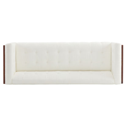 Contemporary 3 Seater Sofa With Tufted Design