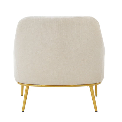 Modern Elegance Accent Chair With Curved Backrest