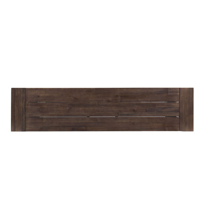 Tranquilizer - Outdoor Acacia Wood Bench With Slat Panel Design