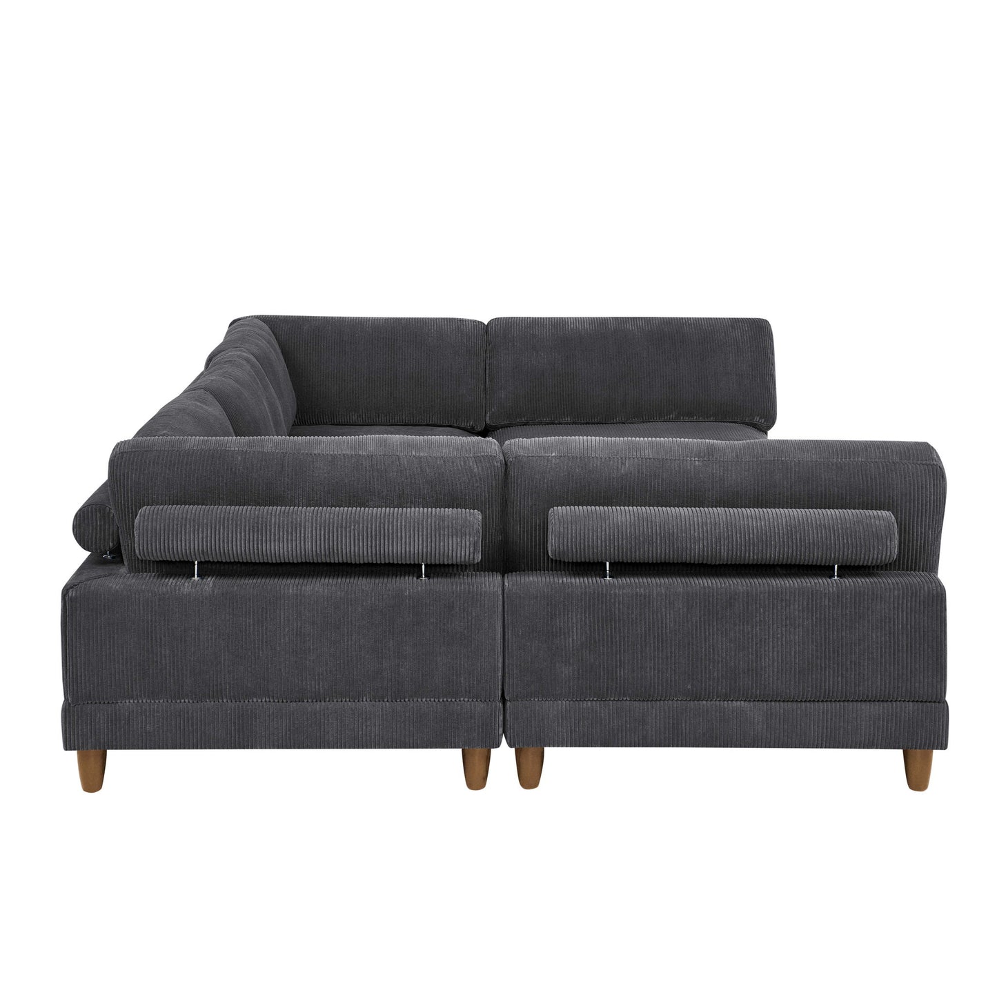 Modern Modular Sectional With Adjustable Back Support