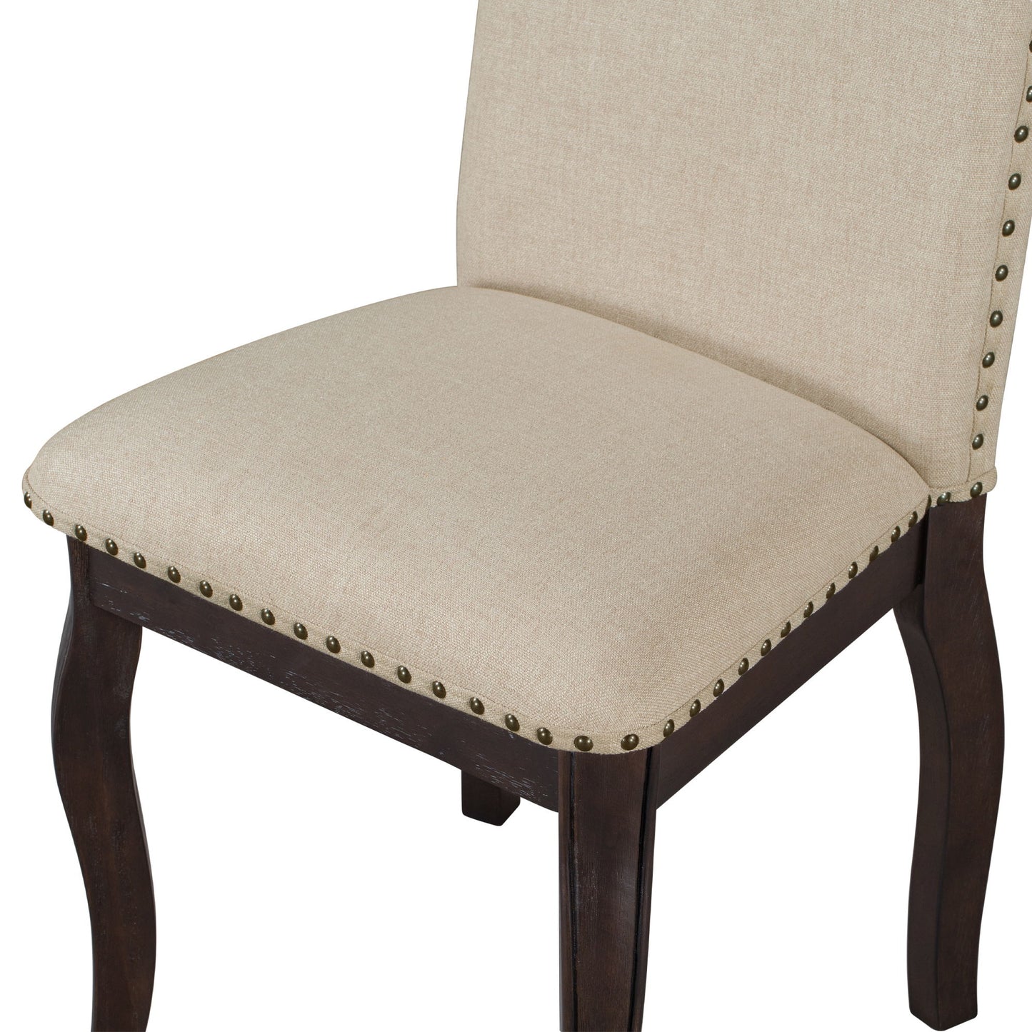 Upholstered Dining Chairs With Nailhead (Set of 2)