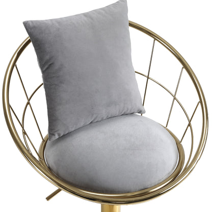 Unique Design Bar Chair, 360 Degree Rotation, Adjustable Height, Suitable For Dining Room And Bar