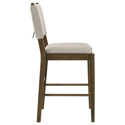 Crispin - Upholstered Counter Side Chair (Set of 2) - Brown