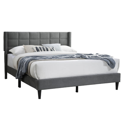 Bed Upholstered Box Design Headboard