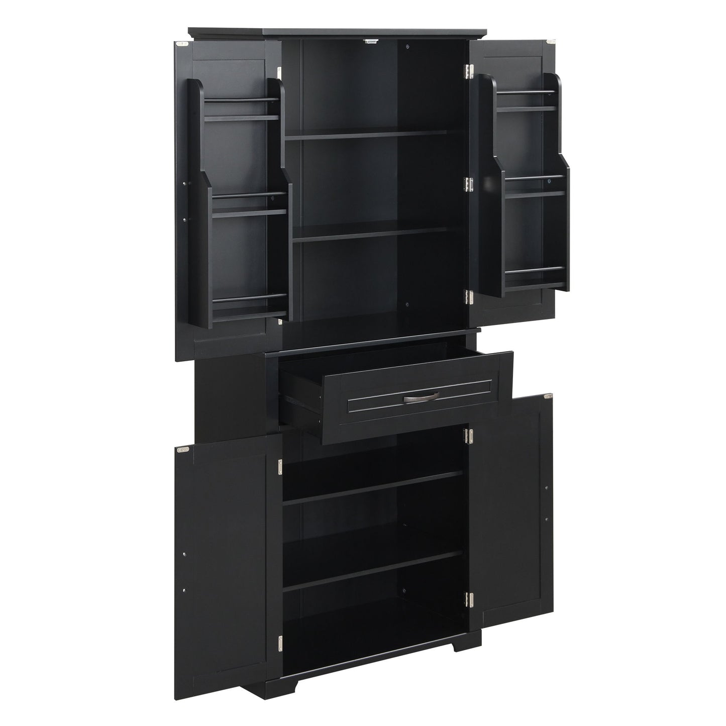 Bathroom Storage Cabinet With Doors And Drawer, Adjustable Shelf