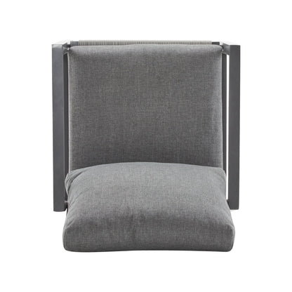 Modern Lounge Chair With Rope Accents And Cushions