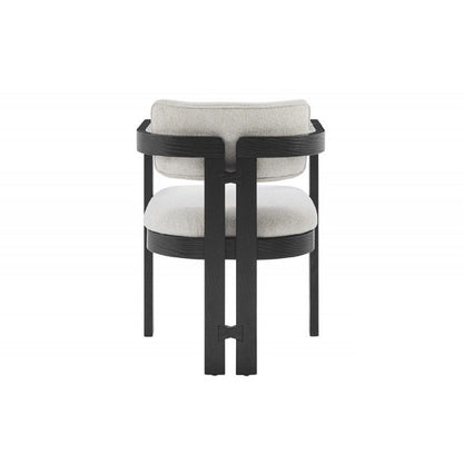 Upholstered Dining Armchair - Black