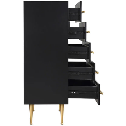 Contemporary 5 Drawer Chest For Bedroom