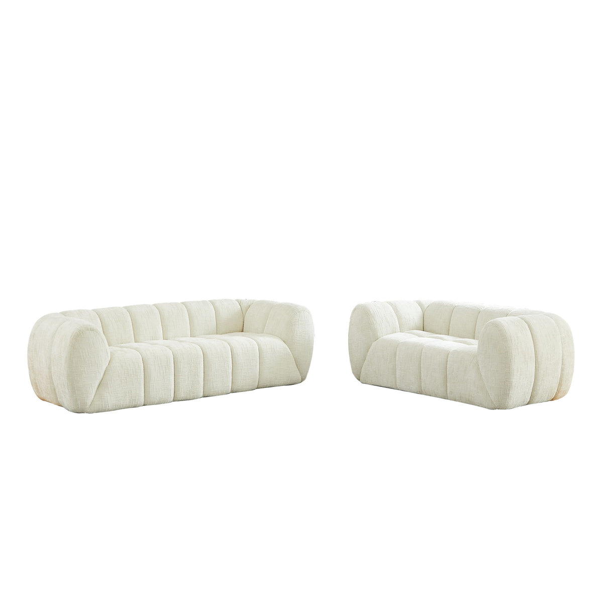 Modern Sofa With Piano Key Backrest