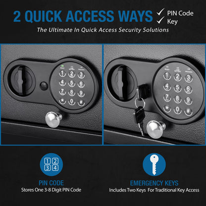 1 2 Cu Ft Digital Keypad Security Safe - Black