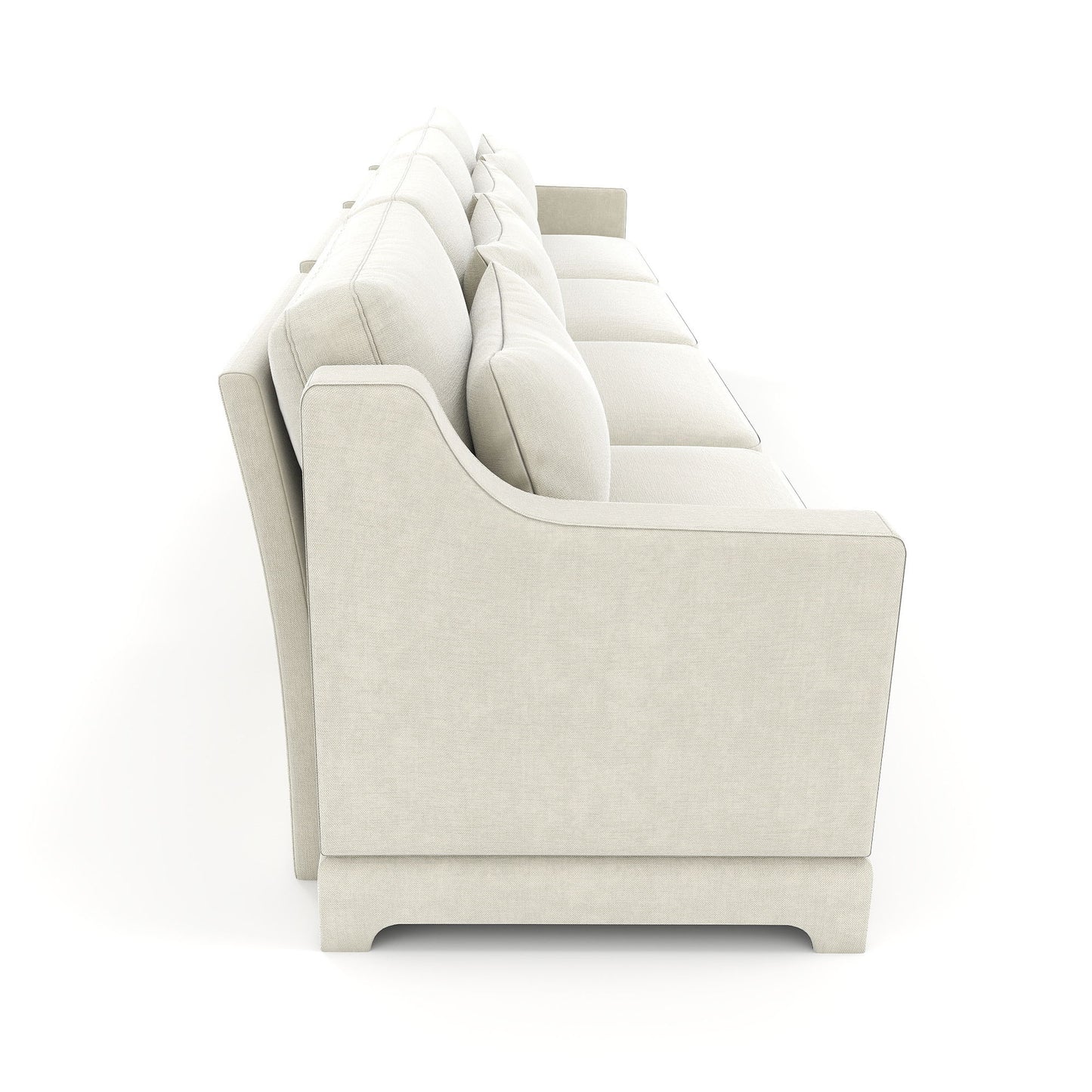 Elegant Sofa With Ergonomic Design And Lumbar Pillows