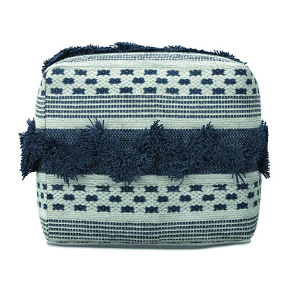 Bowden - Square Pouf Ottoman - Gray