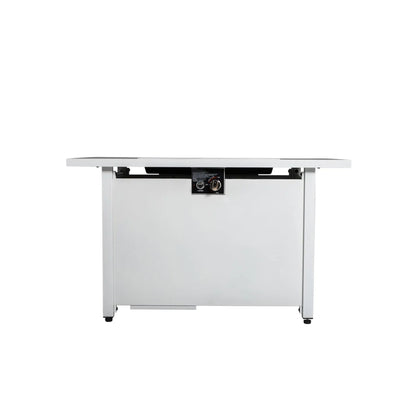 Rectangular Fire Pit With Frame Elegant Design