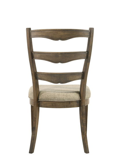 Parfield - 5 Pieces Round Dining Room Set - Light Brown / Oak