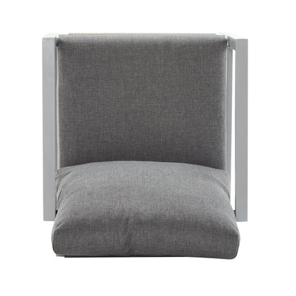 Modern Lounge Chair With Rope Accents And Cushions