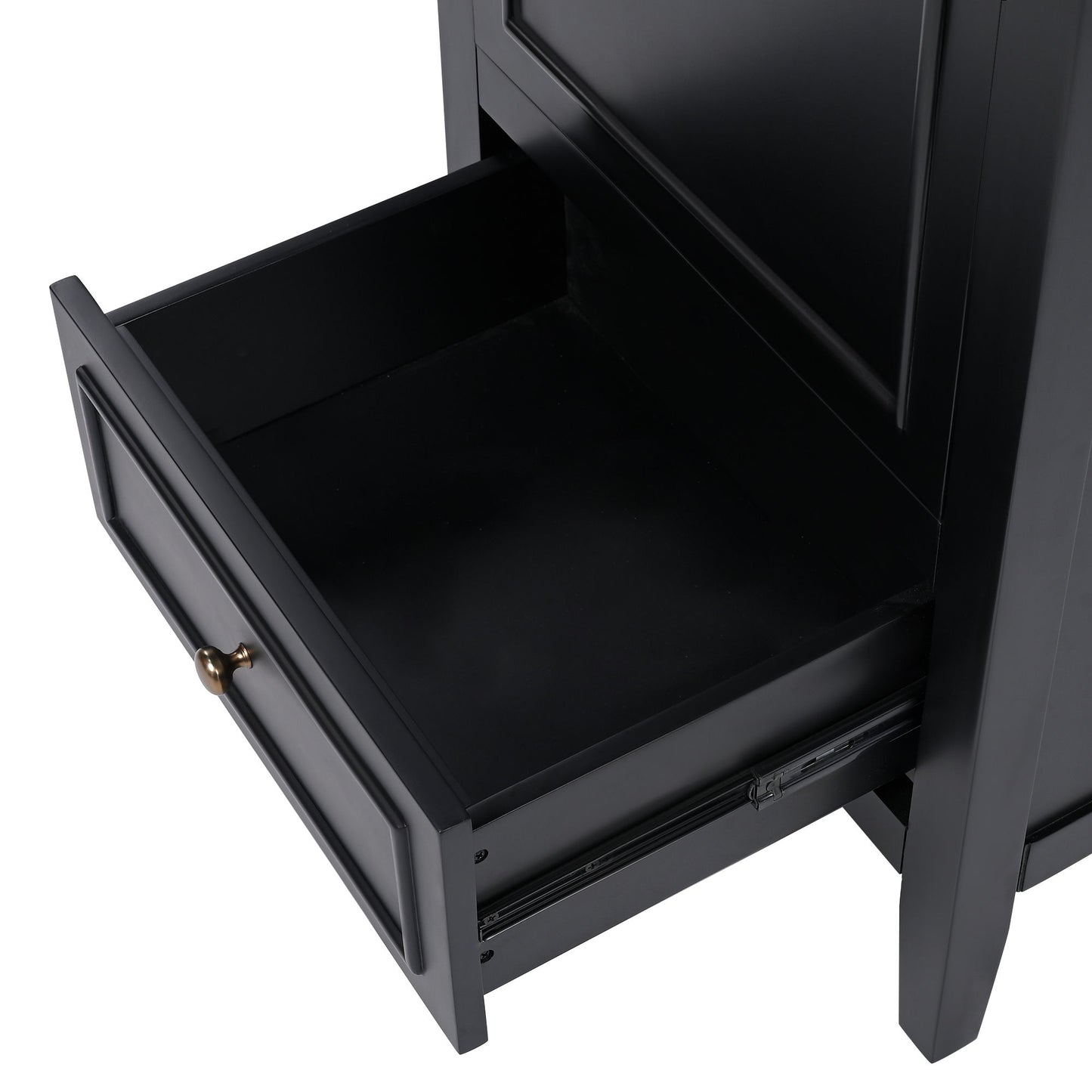 Modern Bathroom Vanity With Sink, Cabinet Storage, Drawer & Adjustable Feet
