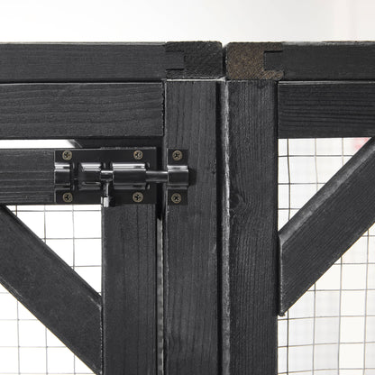 Outdoor Cat House, Diy Cat Enclosure Catio With Double Enter Doors