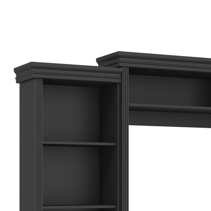 Elegant Entertainment Center Wall Unit With Bookshelves