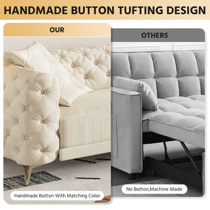 3-In-1 Convertible Sleeper Sofa