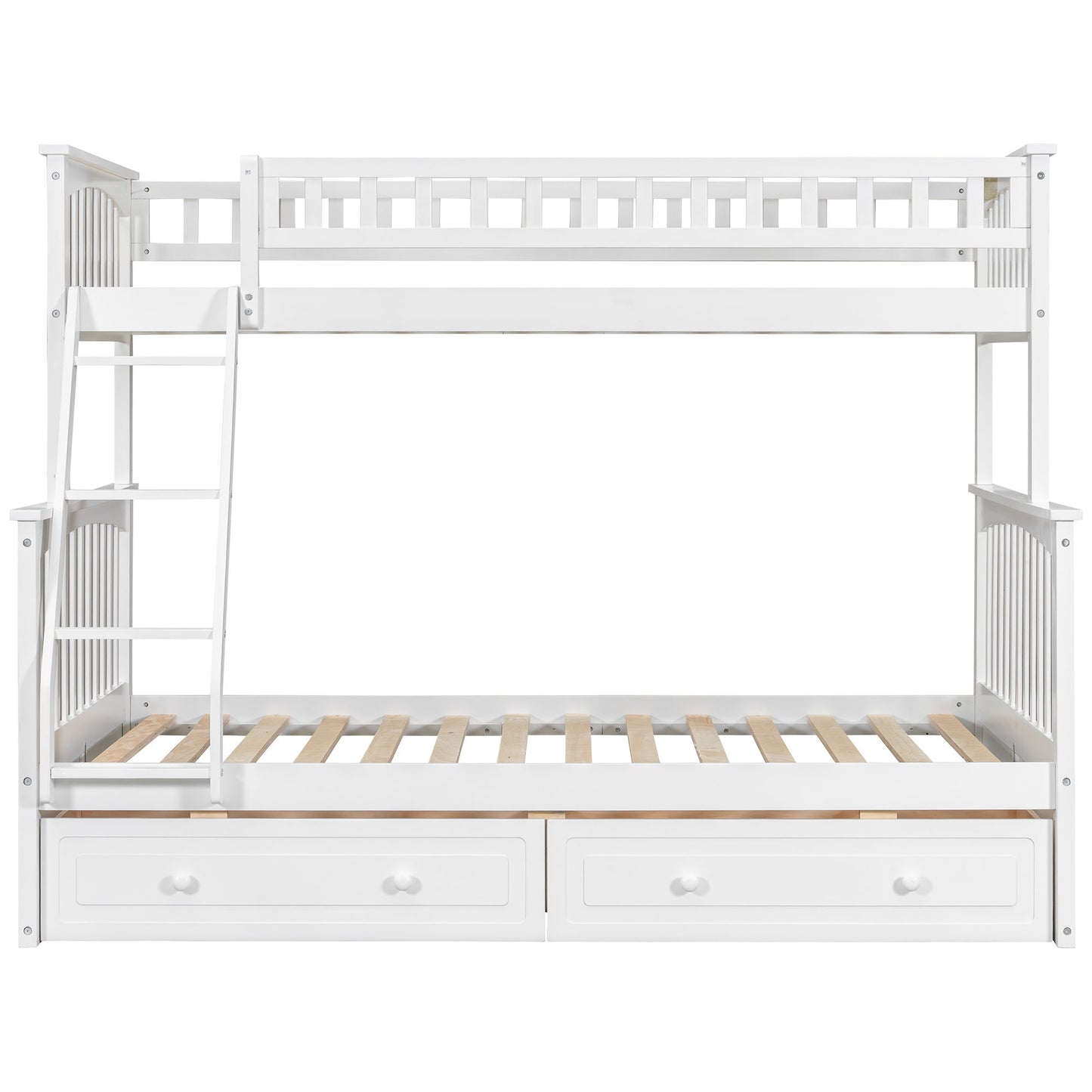 Bunk Bed With Drawers, Convertible Storage Bed