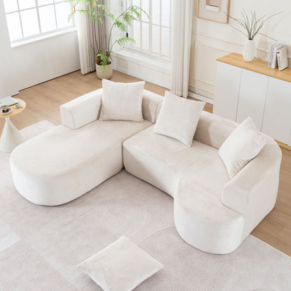 Modular Sectional Sofa With L Shape Chaise With Deep Seat