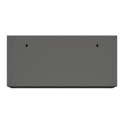 Heavy Duty, Metal Wall Mounted Tool Storage Cabinet Steel Metal Garage Storage Cabinet - Black / Gray