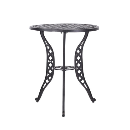 Bono Metal Bistro Set - Black